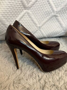 Brian atwood Patent Pumps in Deep Burgundy